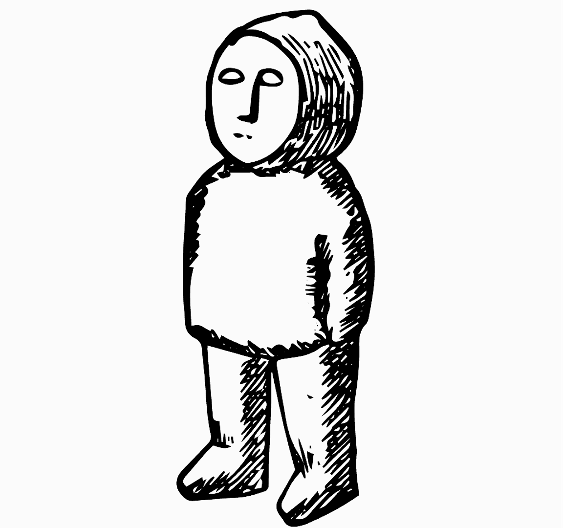 A simple illustration of a person.